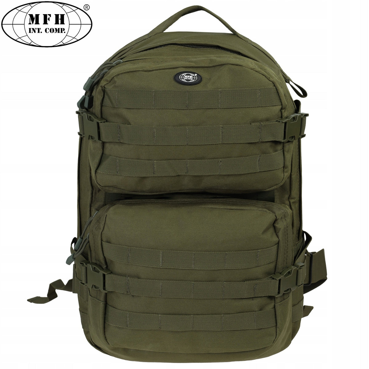 Men's tactical military backpack MFH US ASSAULT II military 40 L olive Brand MFH