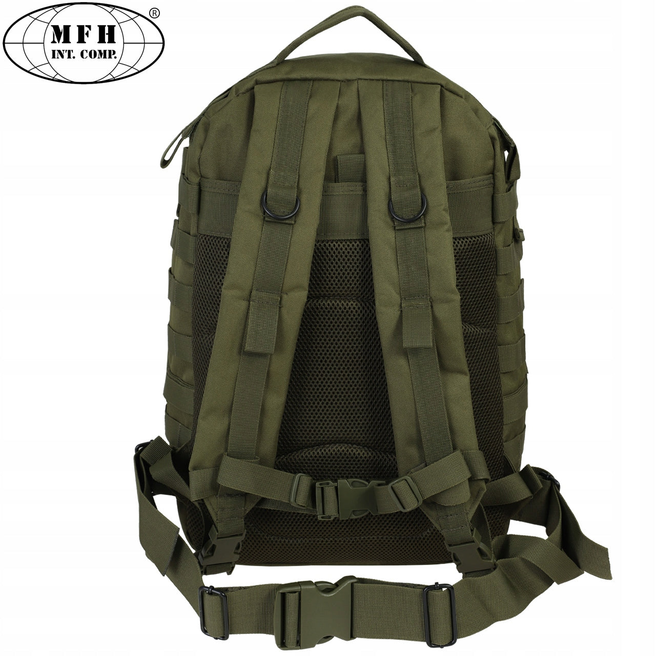 Men's tactical military backpack MFH US ASSAULT II military 40 L olive Manufacturer code 30343B