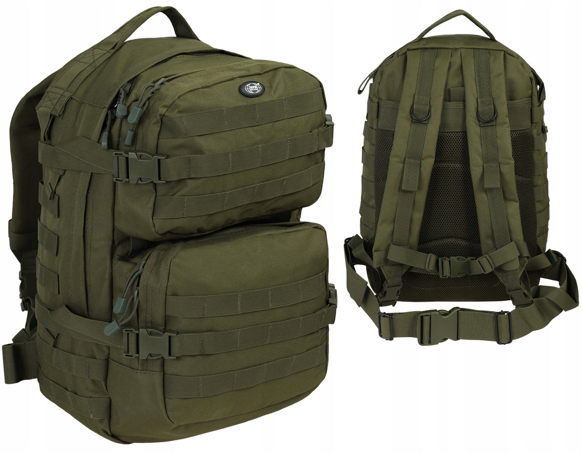 Men's tactical military backpack MFH US ASSAULT II military 40 L olive