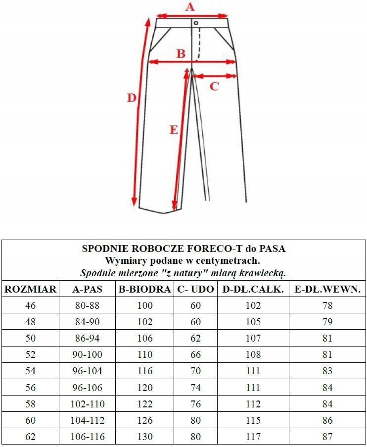 Men's trousers MORO work trousers ForECO MOB r. 54 Brand Reis