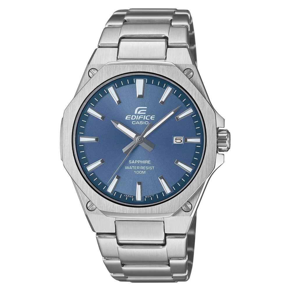 Men's watch CASIO EDIFICE Sapphire blue dial EFR-S108D 2AV +ENGRAVING