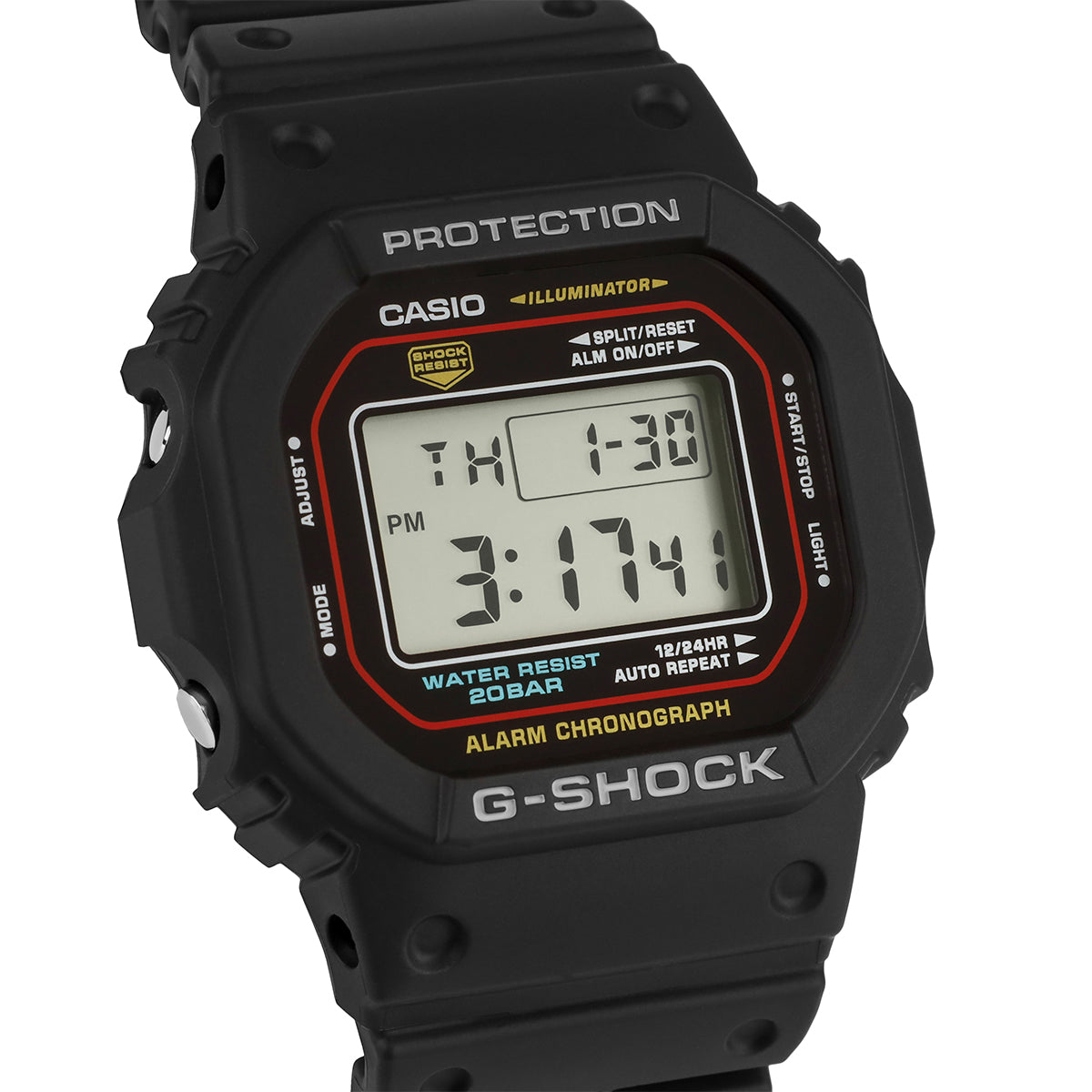 Men's watch CASIO G-SHOCK Classic DW-5600RL -1ER Functions alarm clock chronograph date display illumination stopwatch timer waterproof
