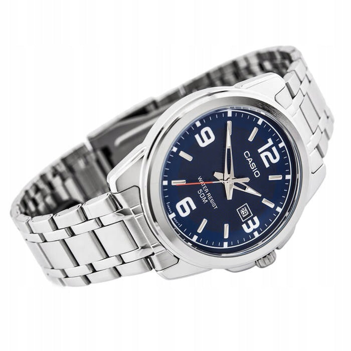 Men's watch CASIO MTP-1314D-2AVEF (zd024a) + BOX + ENGRAVING Functions date display neobrite waterproof