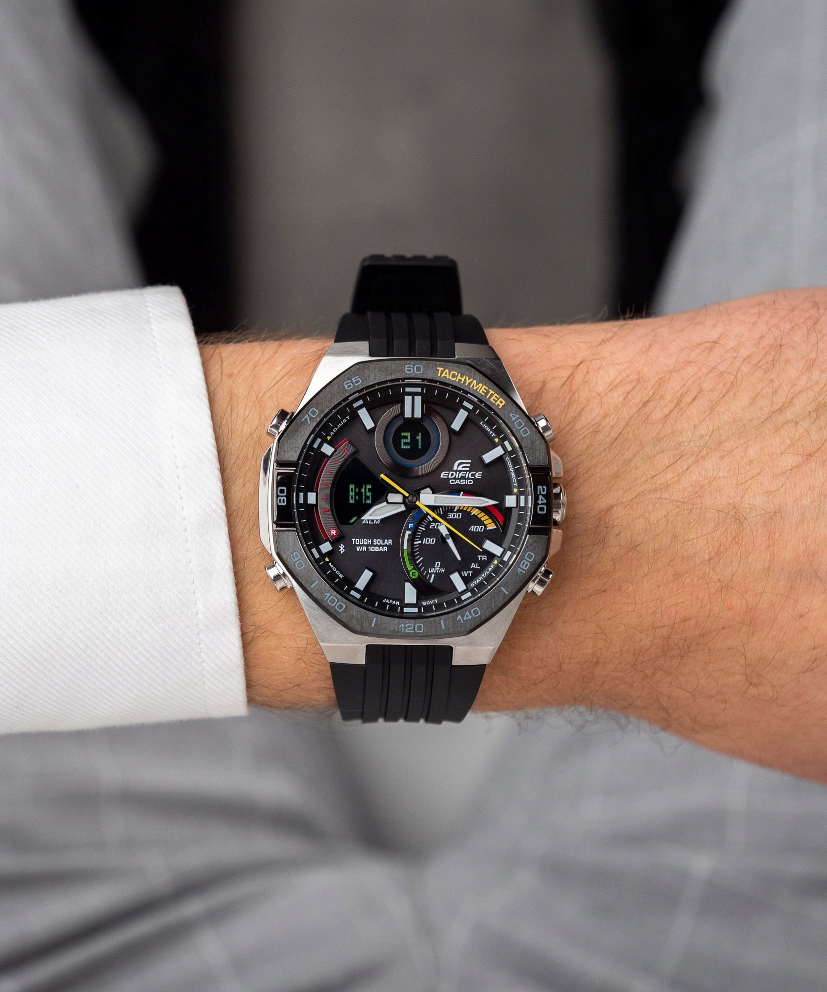 Men's watch Casio EDIFICE Bluetooth Racing Multicolor Packaging status original