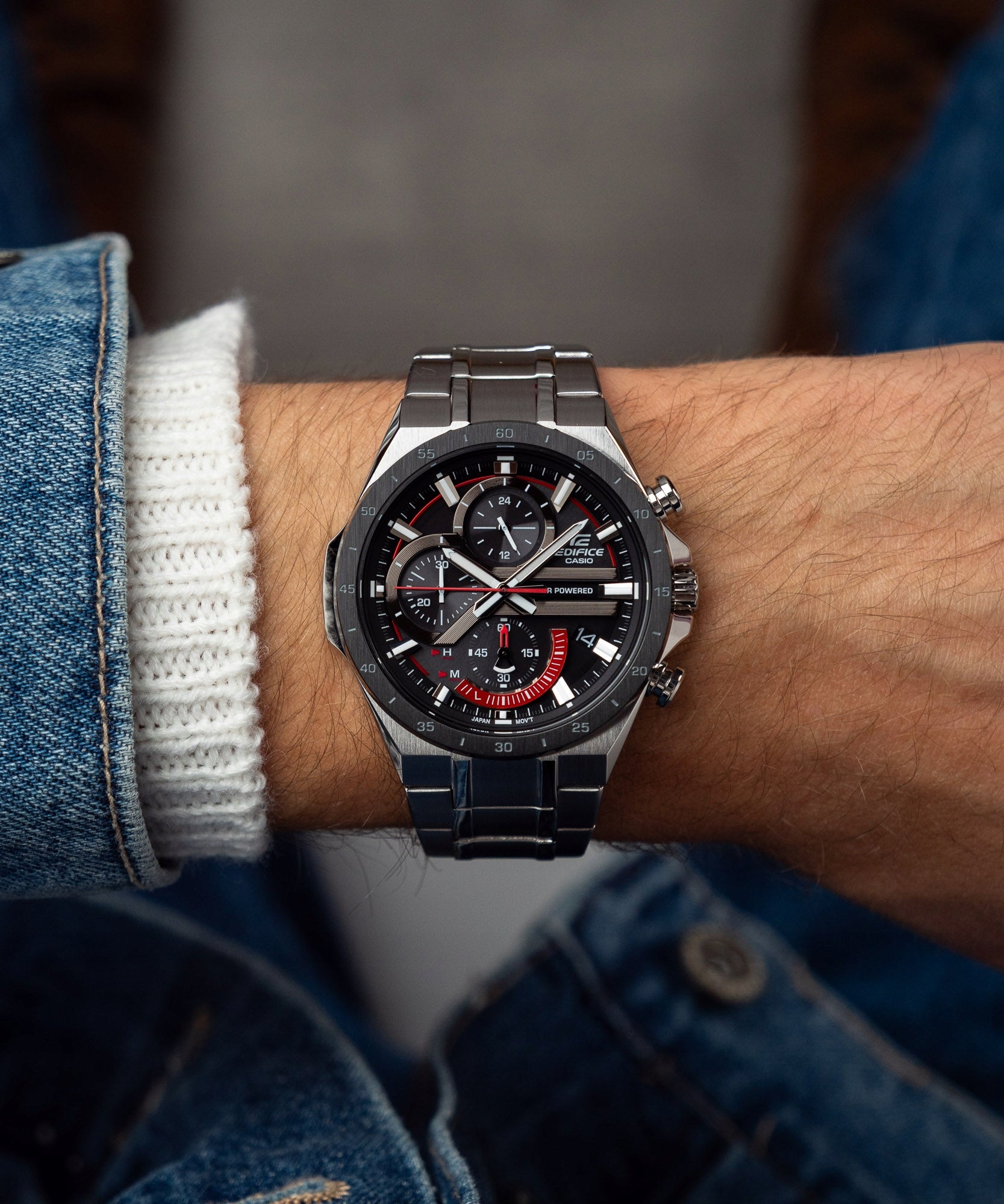 Men's watch Casio Edifice Solar Powered Chronograph Packaging status original
