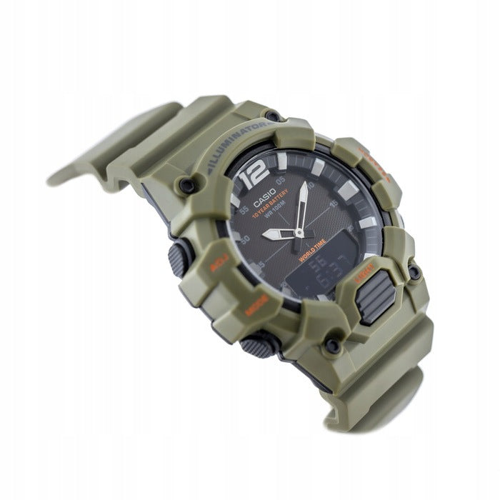Men's watch Casio HDC-700-3A2 + BOX + ENGRAVING Functions alarm clock world time date display neobrite illumination stopwatch timer waterproof