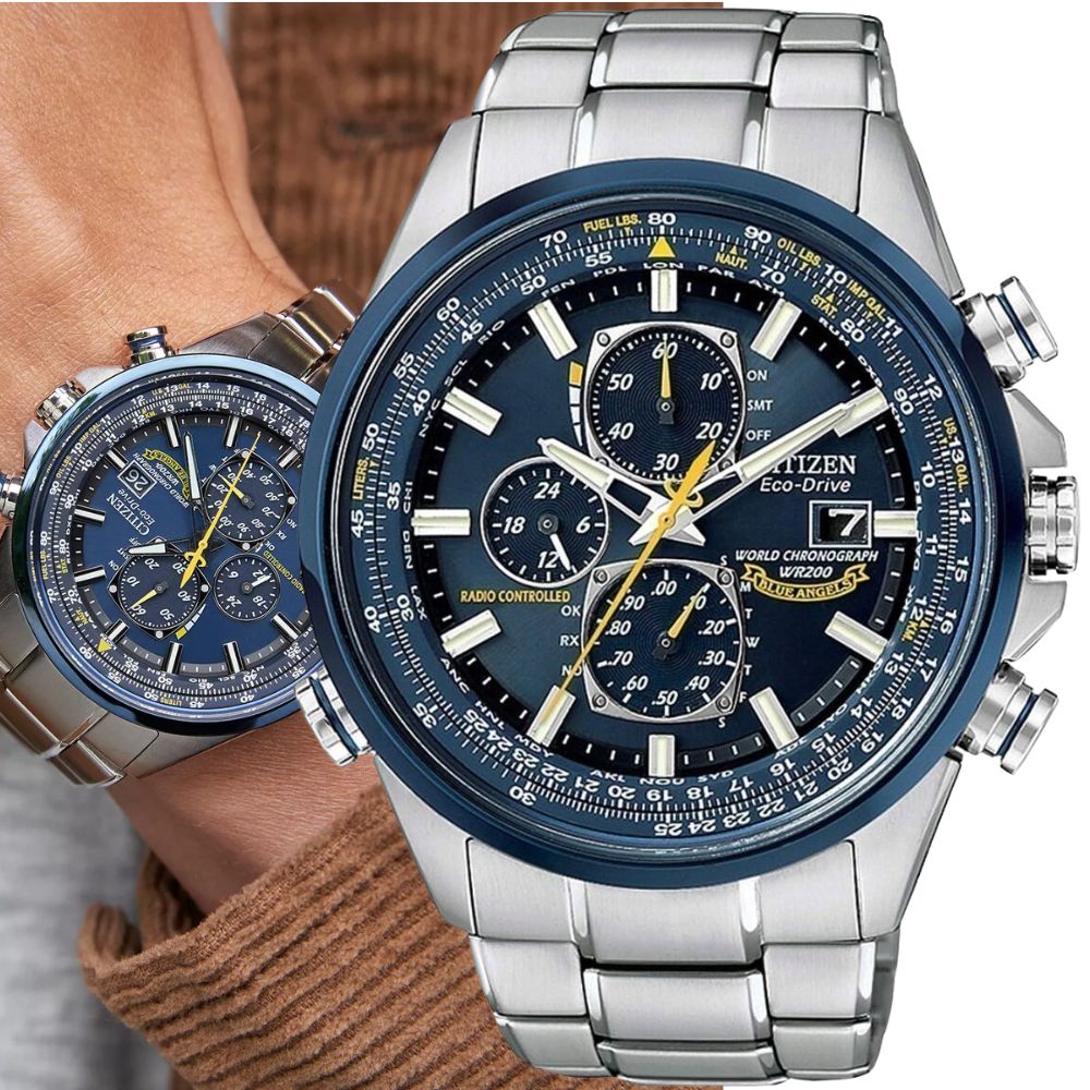 Men's watch Citizen Promaster AT8020-54L silver, on bracelet