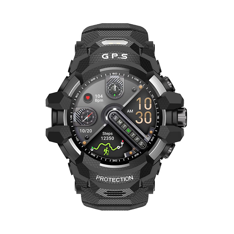 Men's watch EGOISTA Black CZ PL Menu GPS 3ATM FLASHLIGHT 700 mAh NEW 2GB