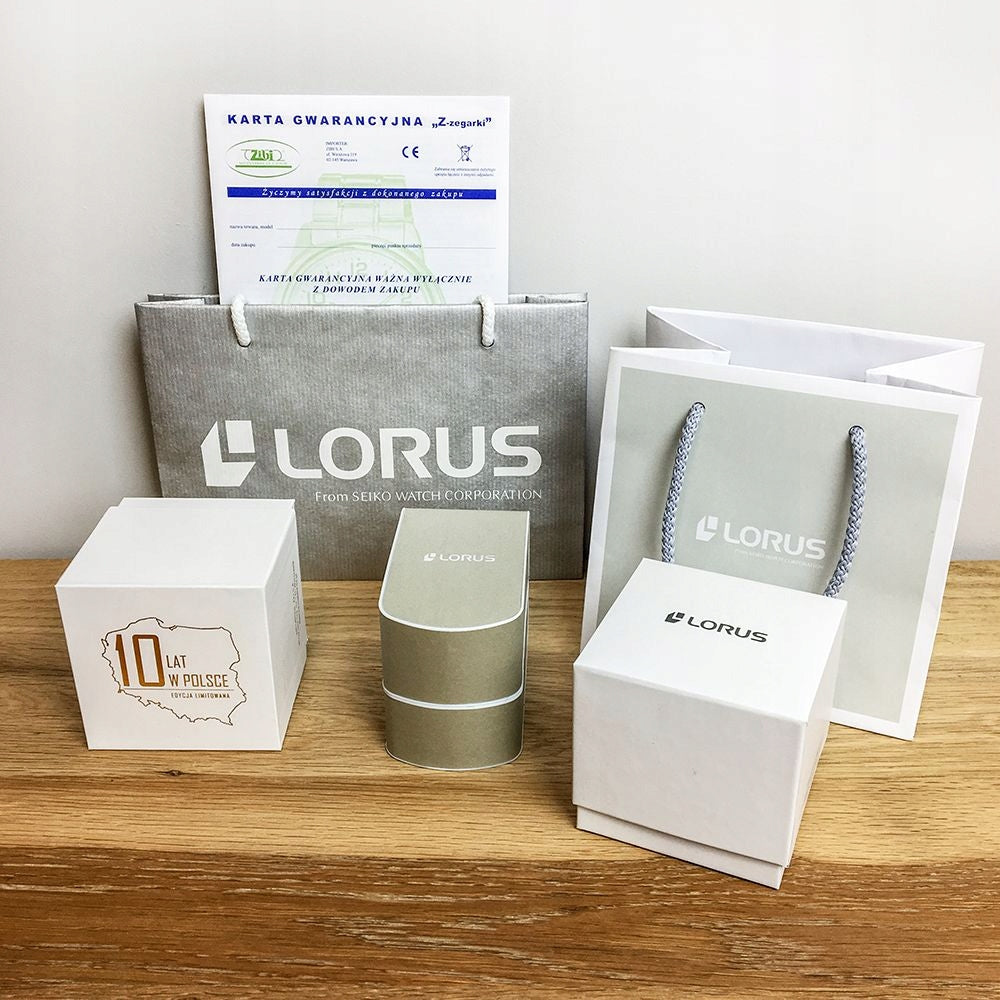 Men's watch Lorus R2329QX9 blue Batteries included yes