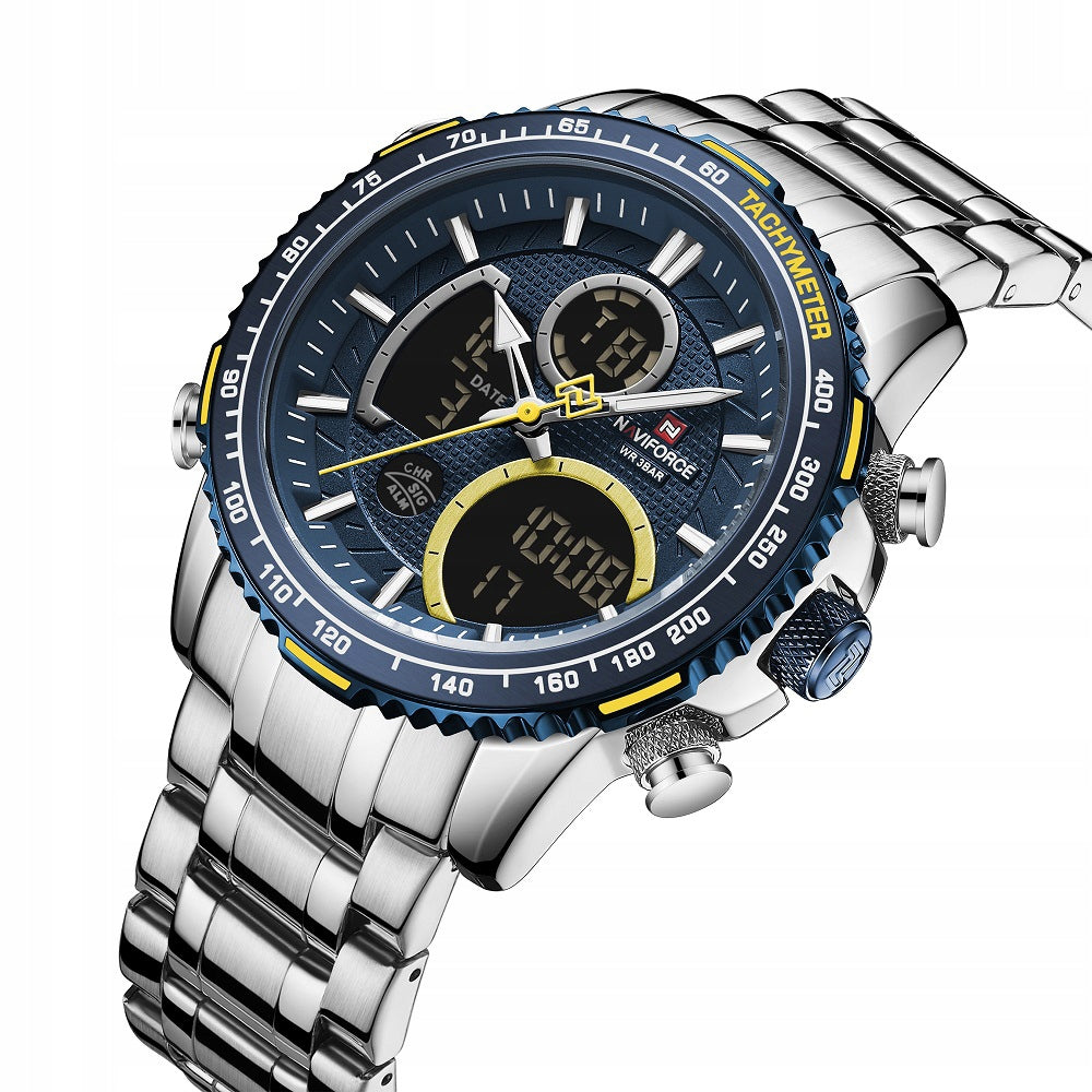 Men's watch NAVIFORCE LUXURY BACKLIGHT STEEL BRACELET 4 COLORS