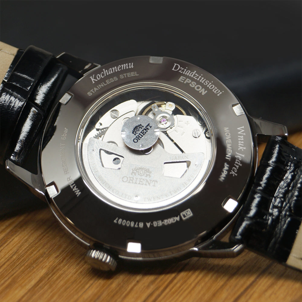 Men's watch Orient RA-AC0F07S30B brown strap Brand Orient