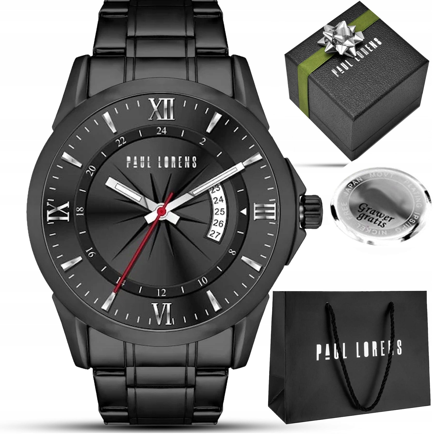 Men's watch Paul Lorens with Date ELEGANT BRACELET