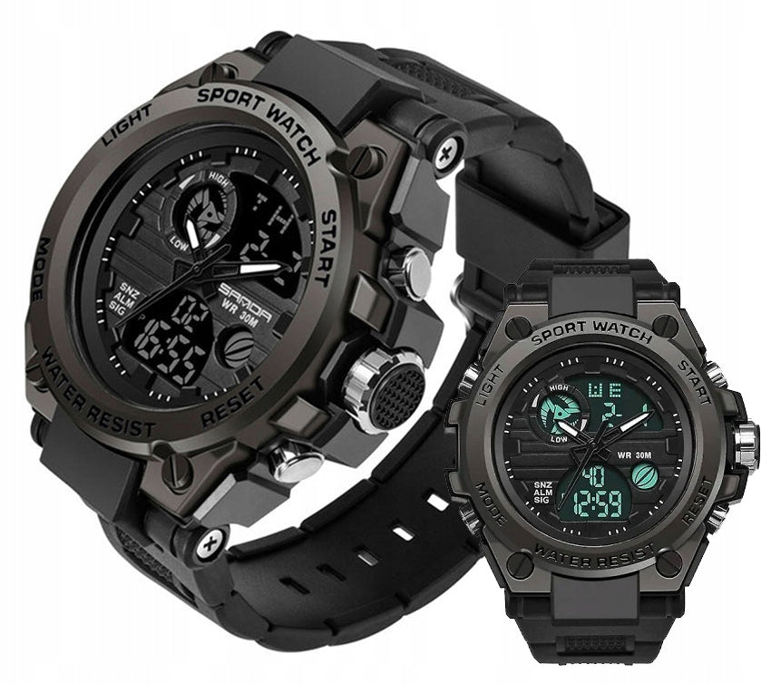 Men's watch SANDA MILITARY LED Sports Military