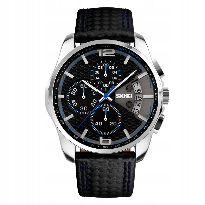 Men's watch / SKMEI / analog / black / strap / chronograph / date Brand Skmei