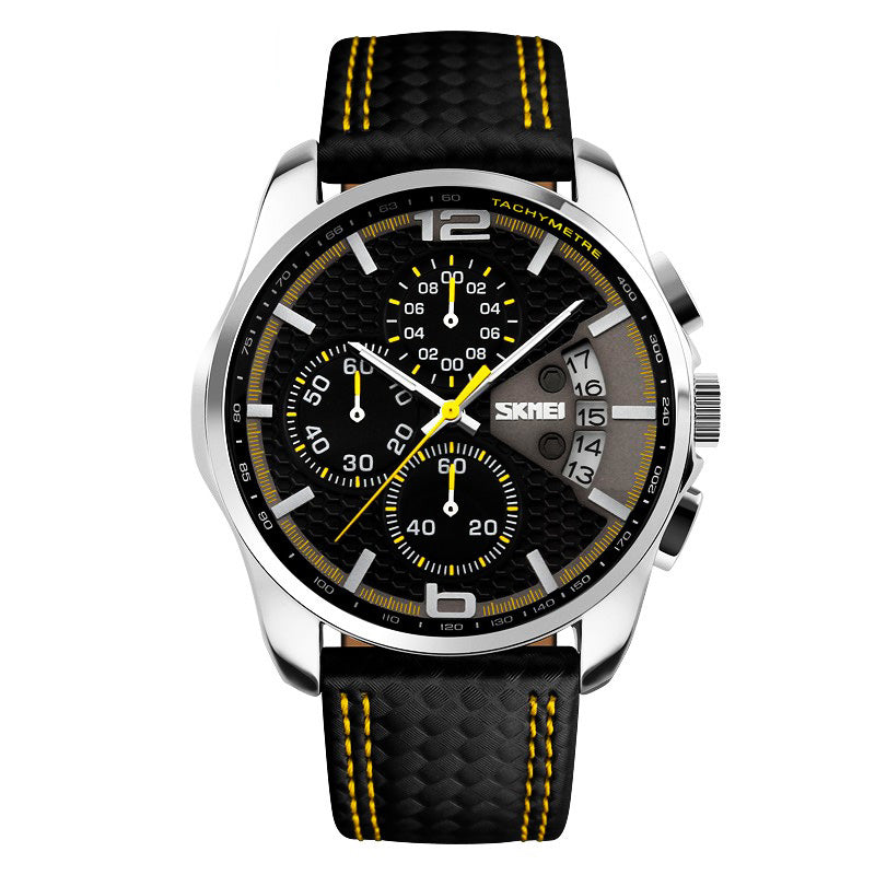 Men's watch / SKMEI / analog / black / strap / chronograph / date EAN (GTIN) 5907291137253