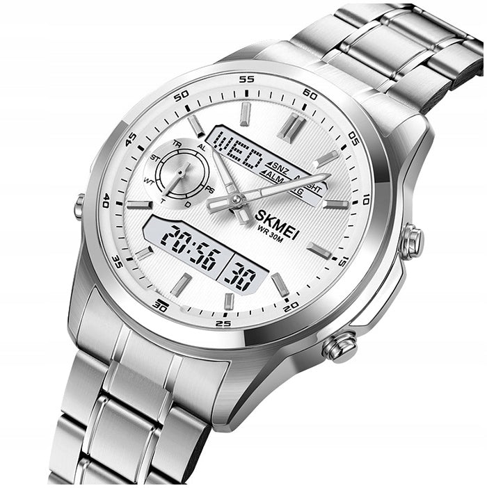 Men's watch SKMEI bracelet electronic analog steel many functions Packaging status original