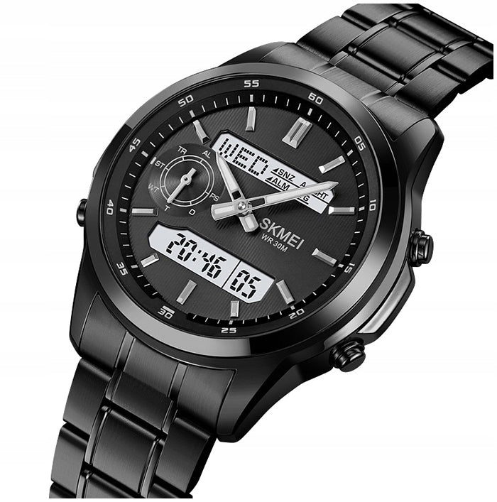 Men's watch SKMEI bracelet electronic analog steel many functions
