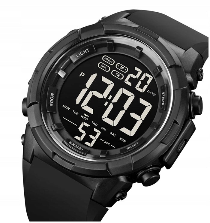 Men's watch SKMEI electronic sports black many functions