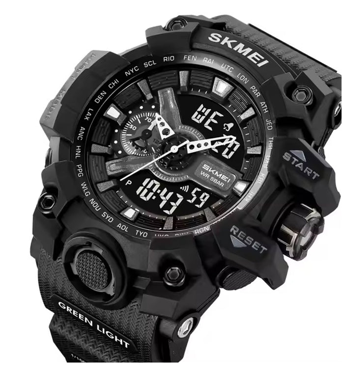 Men's watch SKMEI electronic sports large dial many functions