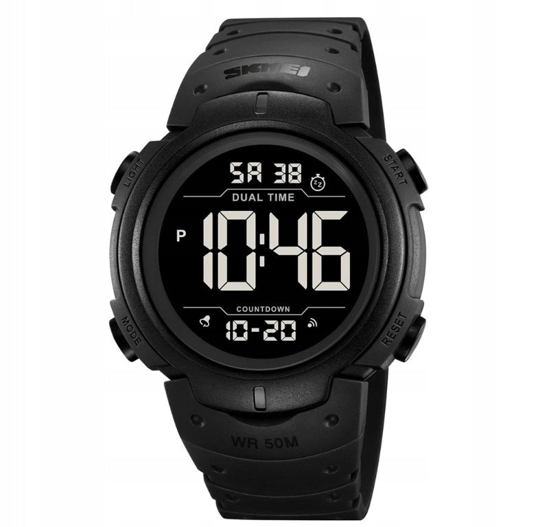Men's watch SKMEI electronic strap stopwatch alarm backlight Packaging status original