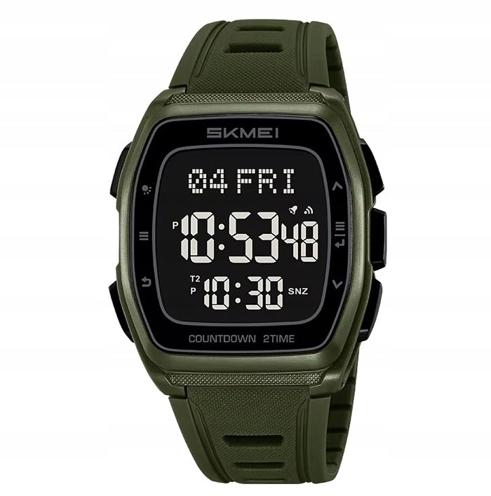 Men's watch SKMEI rubber electronic strap large readable dial Brand Skmei