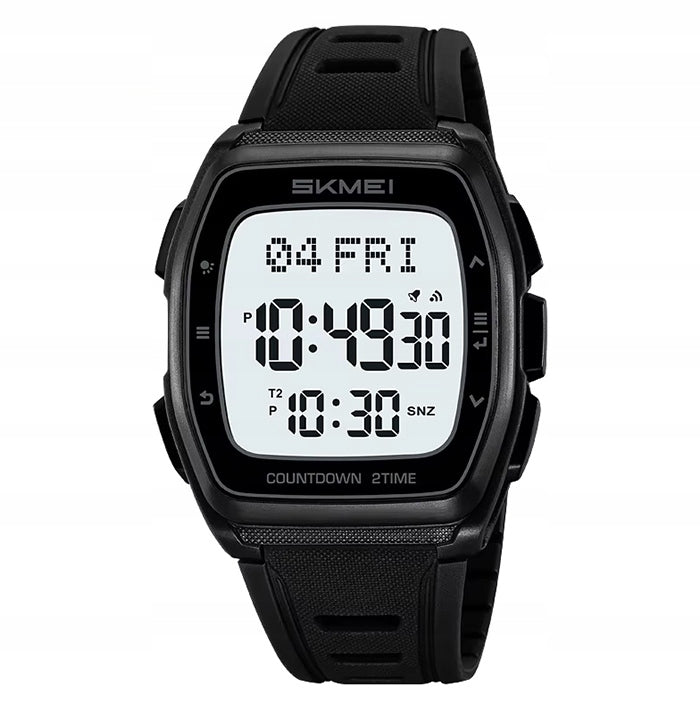 Men's watch SKMEI rubber electronic strap large readable dial