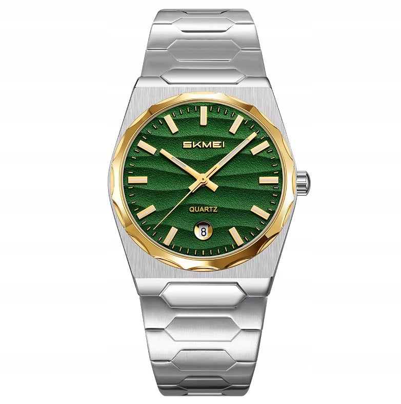 Men's watch SKMEI silver analog date bracelet elegant Brand Skmei