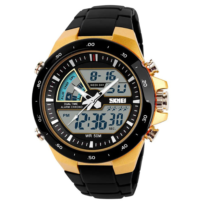 Men's watch SKMEI skm.1016b.mn electronic many functions Packaging status original