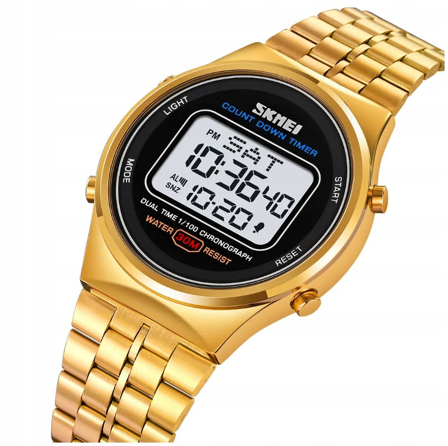 Men's watch SKMEI skm.118821b.mn retro vintage electronic bracelet Packaging status original