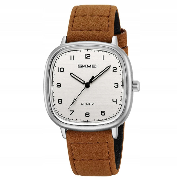 Men's watch SKMEI skm.125861e.mn analog strap leather readable dial Manufacturer code skm.125861e.mn