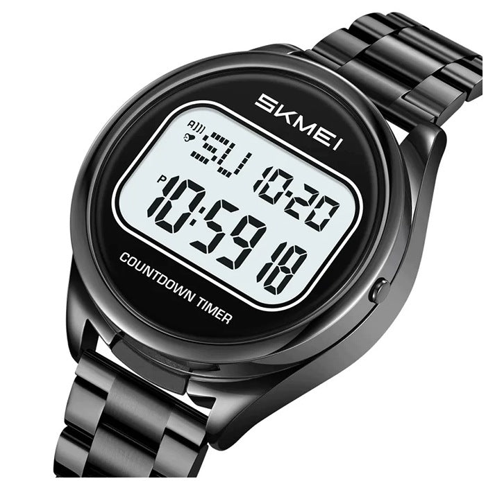 Men's watch SKMEI skm.125951a.mn black electronic bracelet storage Brand Skmei