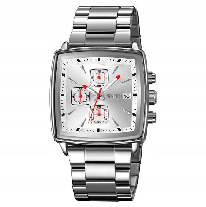 Men's watch SKMEI steel bracelet chronograph date Brand Skmei