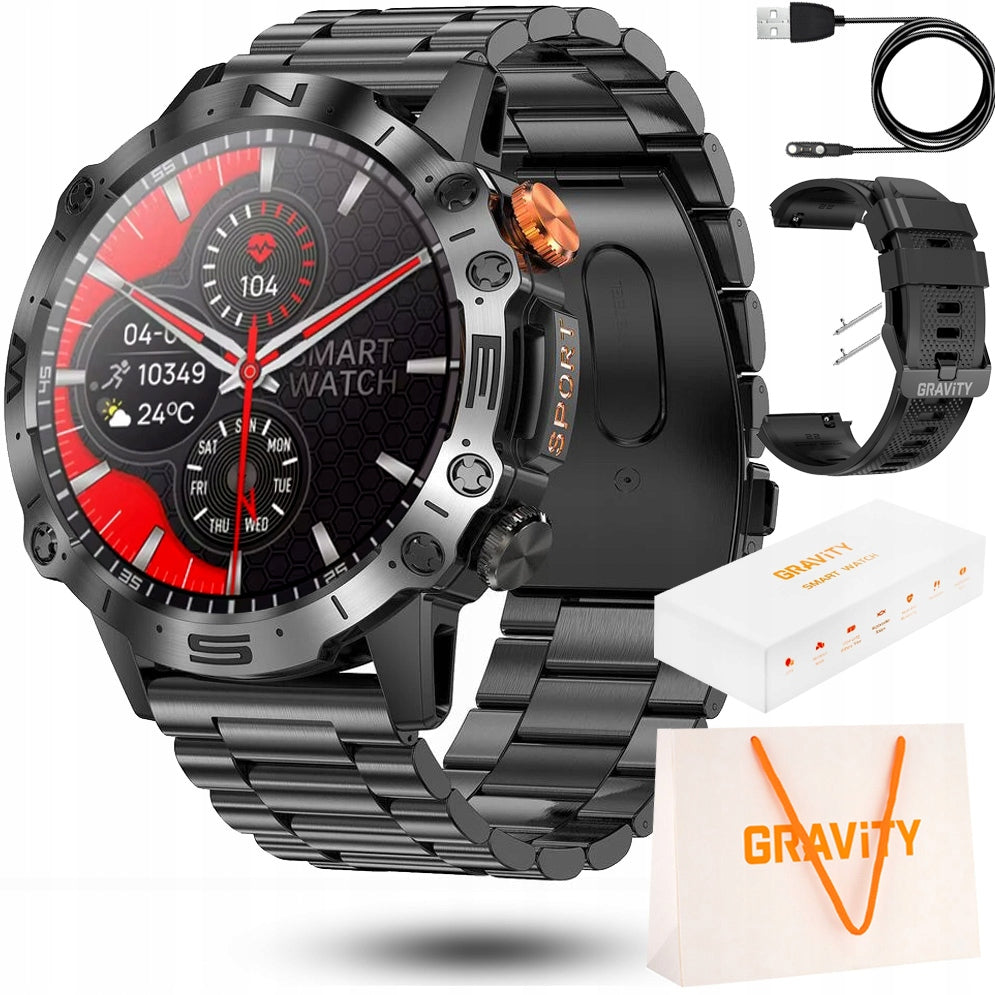 Men's watch SMARTWATCH GRAVITY black bracelet and strap Conversations