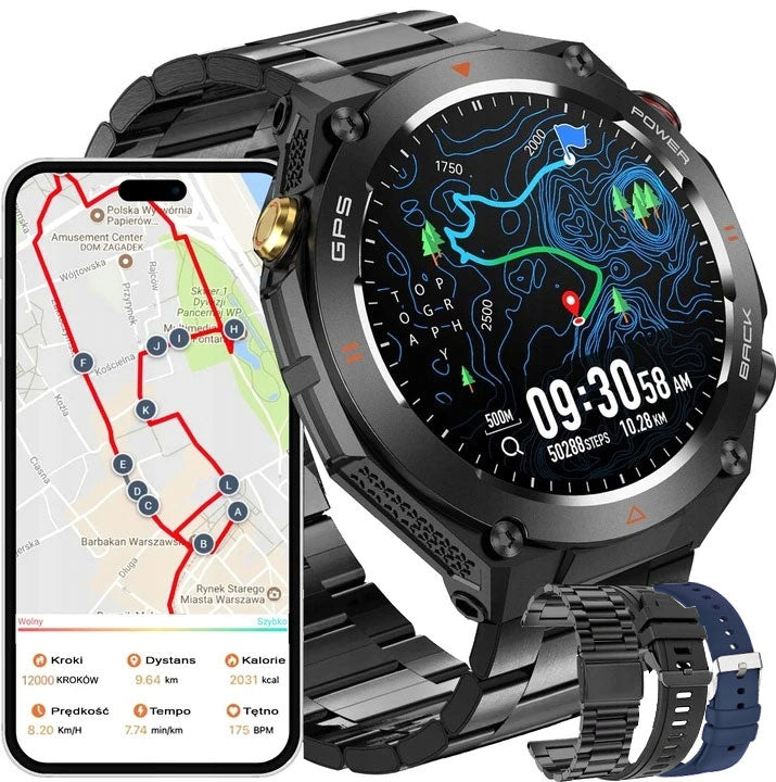 Men's watch SMARTWATCH RBN with GPS COMPASS BAROMETER CONVERSATION BATTERY 600 Packaging status original