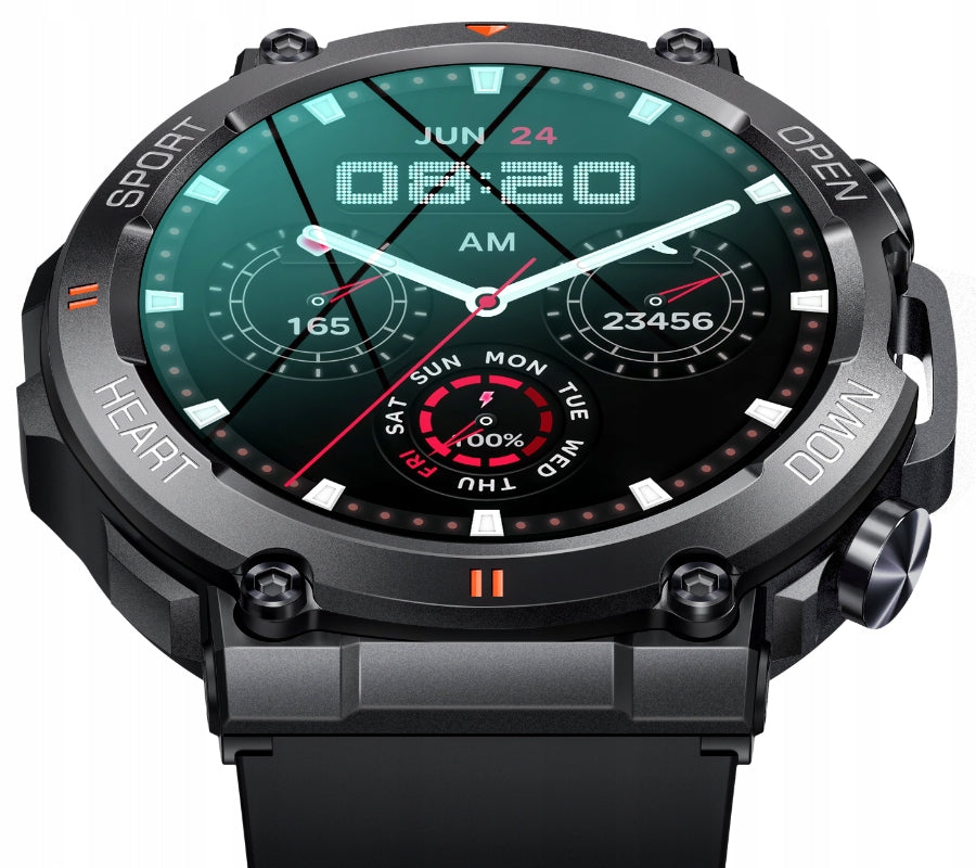 Men's watch SMARTWATCH Rubicon Bluetooth 24 sports modes SMS STEPS Manufacturer code 5905220825035