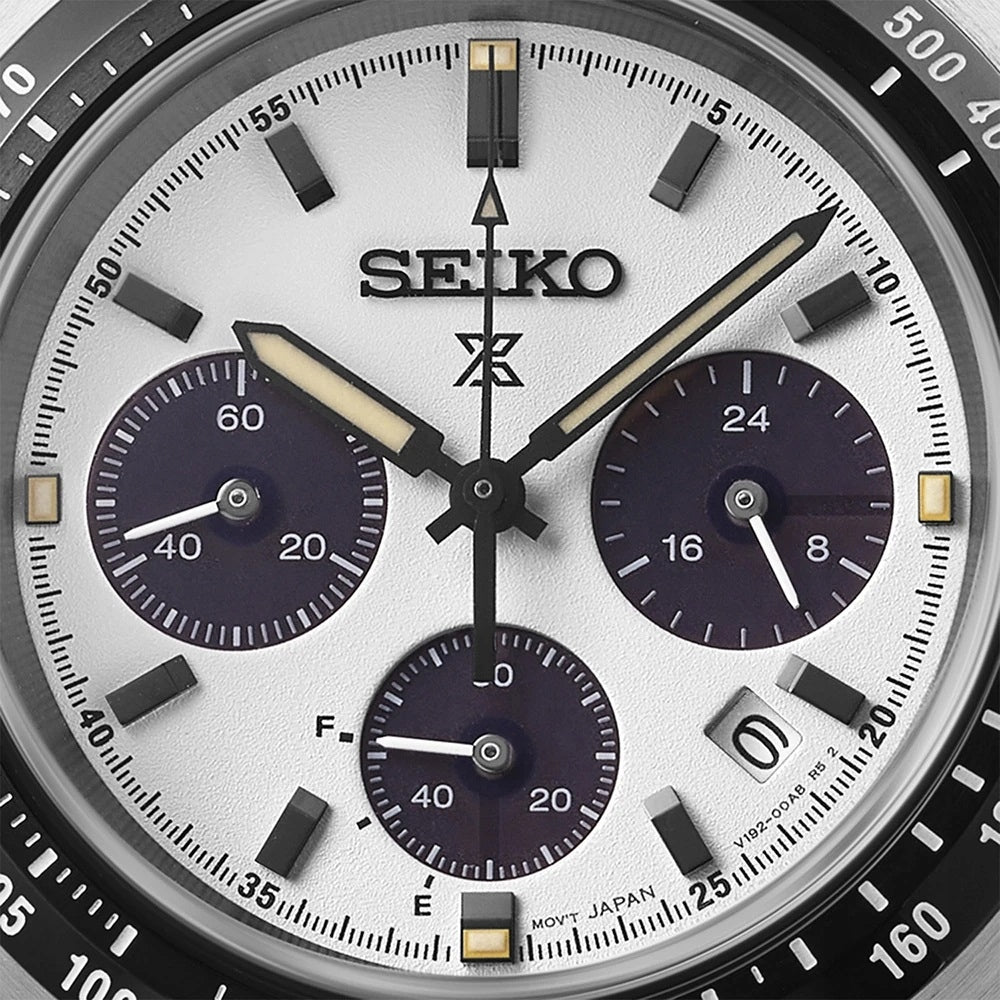 Men's watch Seiko SSC961P1 Prospex Speedtimer Solar Chronograph silver Kind analog