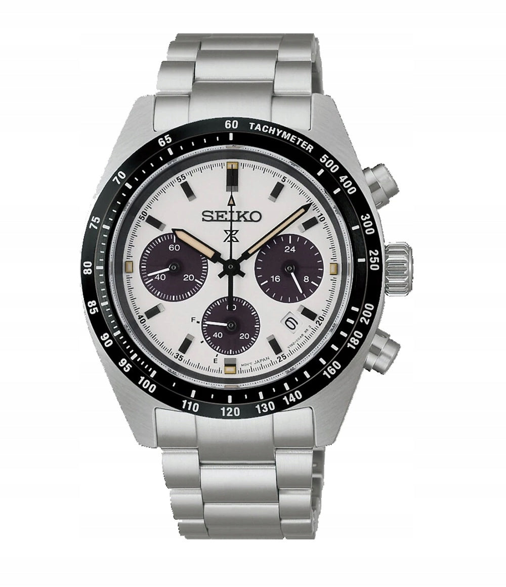 Men's watch Seiko SSC961P1 Prospex Speedtimer Solar Chronograph silver