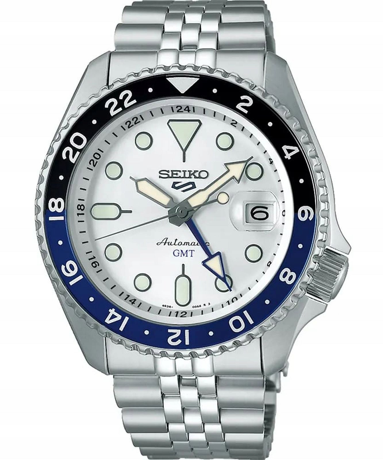 Men's watch Seiko SSK033K1 5 Sports silver on bracelet