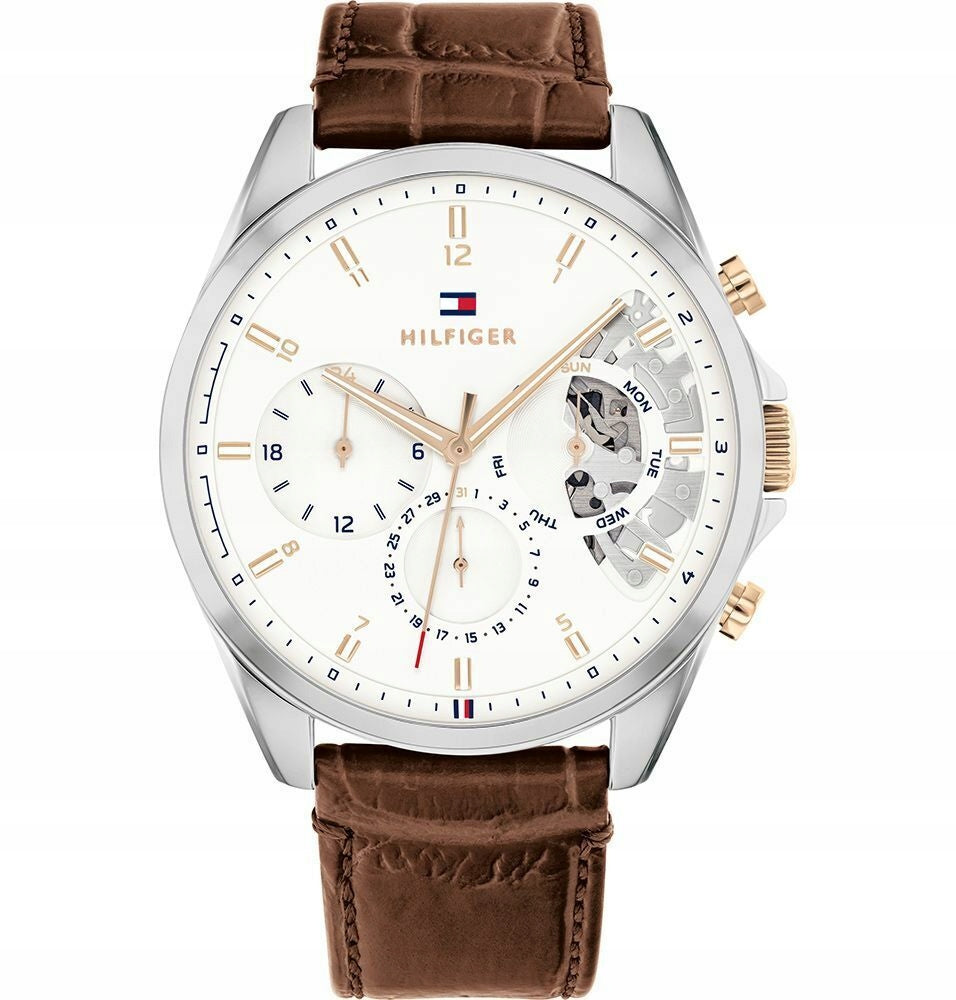 Men's watch Tommy Hilfiger 1710450 Baker Open Heart on strap Brand Tommy Hilfiger