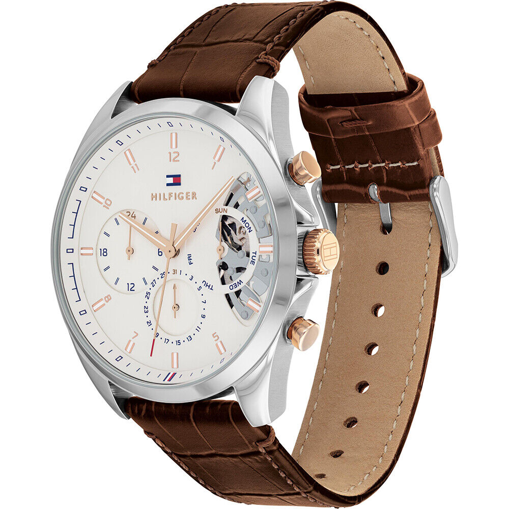 Men's watch Tommy Hilfiger 1710450 Baker Open Heart on strap Manufacturer code 7613272425940
