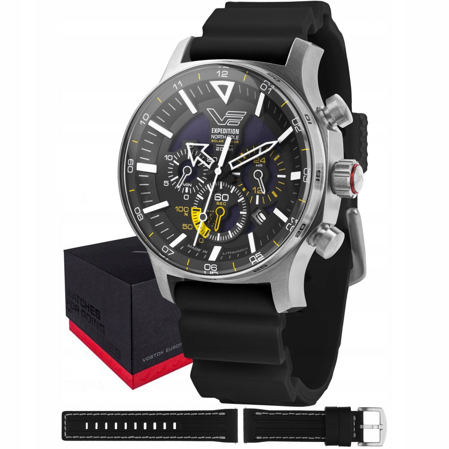 Men's watch Vostok Europe VR42-595A732S black