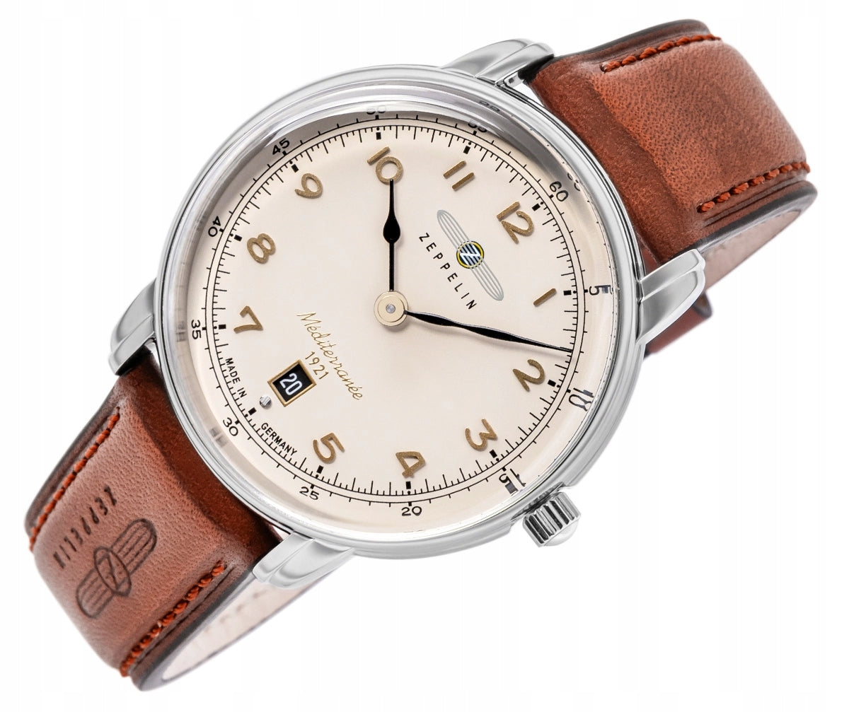 Men's watch ZEPPELIN Mediterranee 9640-5 + BOX Packaging status original