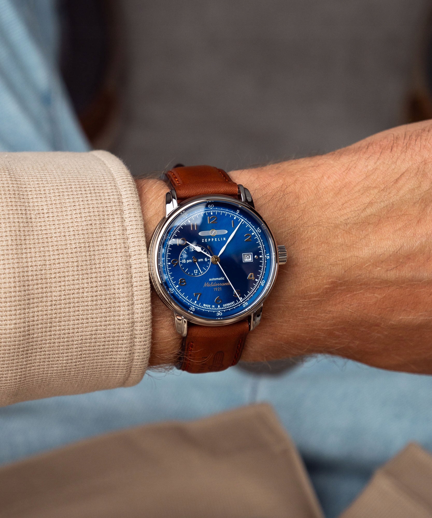 Men's watch Zeppelin Méditerranée Automatic Packaging status original