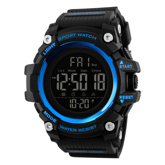 Men's watch electronic alarm stopwatch LED date backlight Brand Skmei