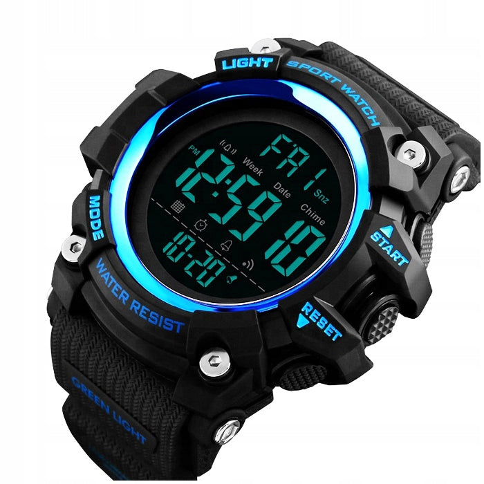 Men's watch electronic alarm stopwatch LED date backlight
