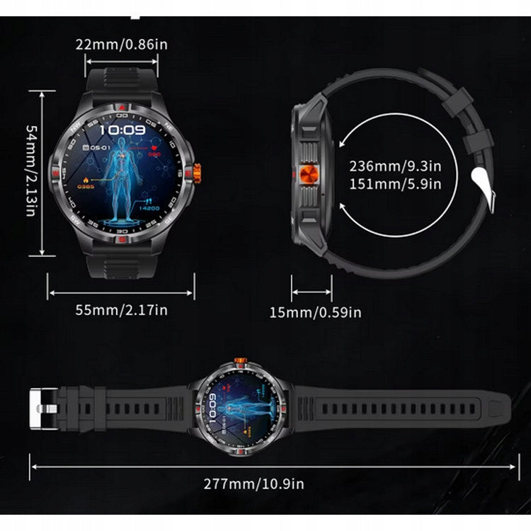 Men's watch smartwatch talk compass strong battery health sport Brand Smart-Trend