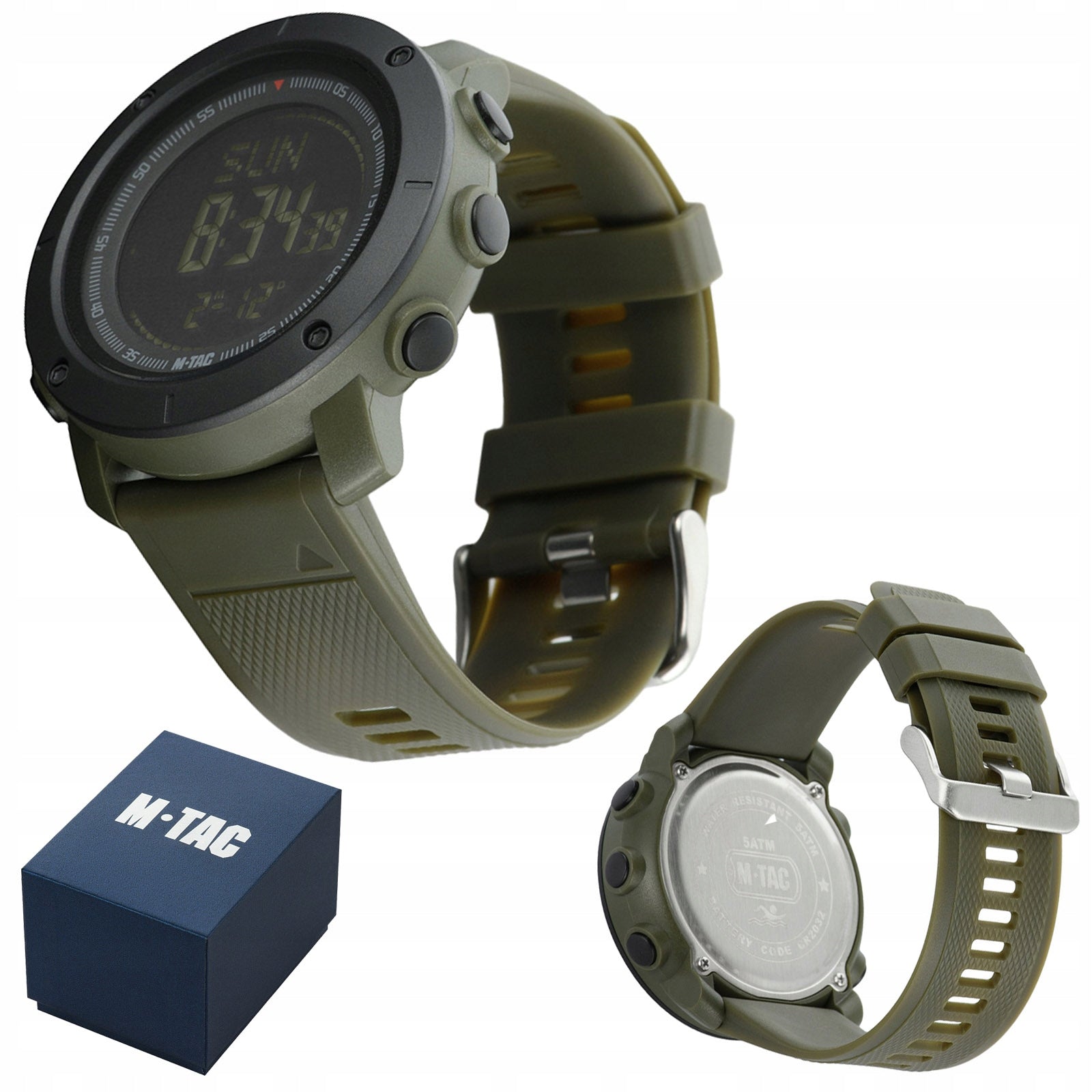 Men's watch waterproof with compass M-TAC 2095 military tactical trekking