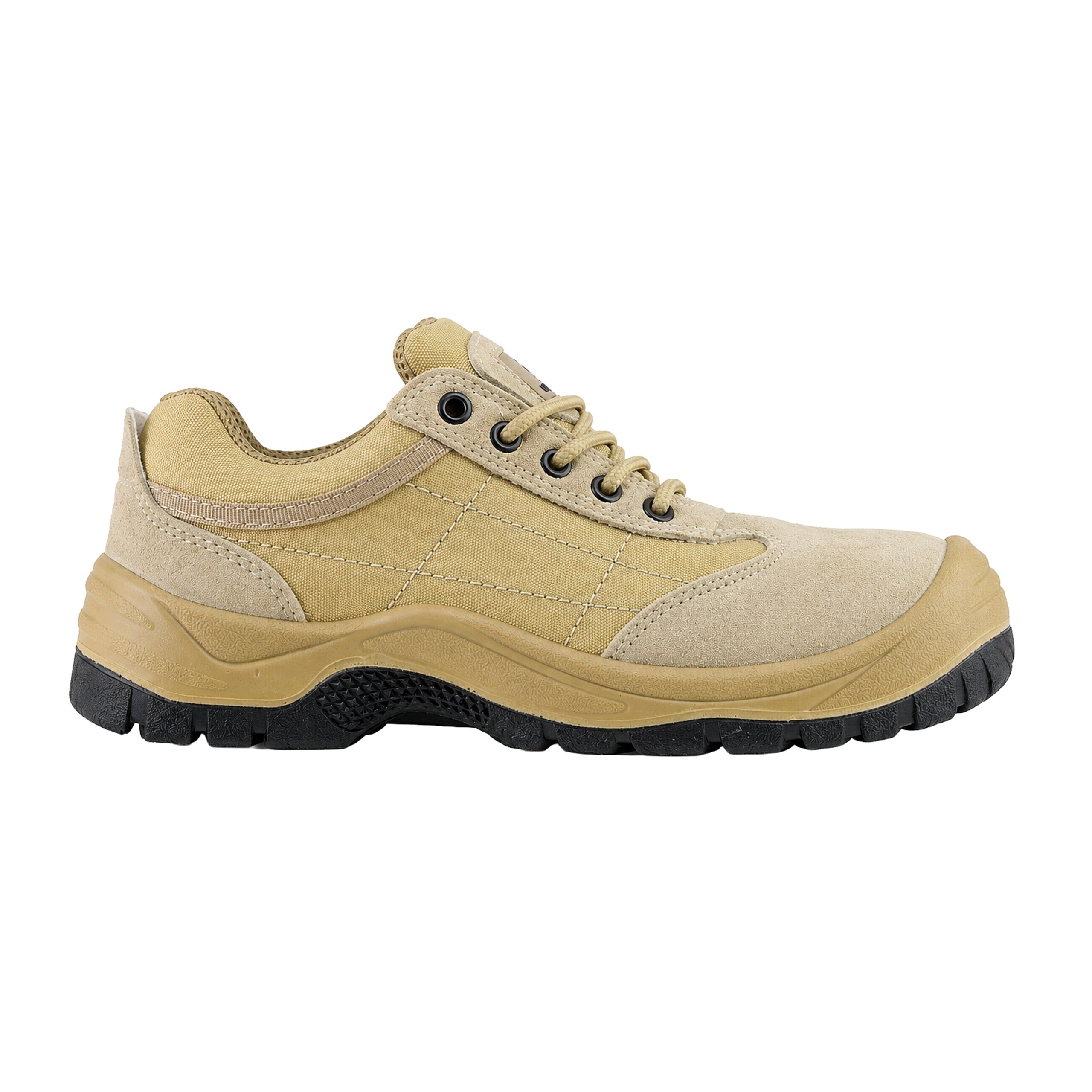 Men's work shoes WITHOUT LIFT lightweight BREATHABLE safety shoes OB bhp Manufacturer code Półbuty ochronne WorkBhp_210000_OB_BEIGE