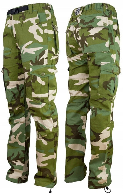 Men's work trousers for belt MORO cotton camo trousers 100% cotton