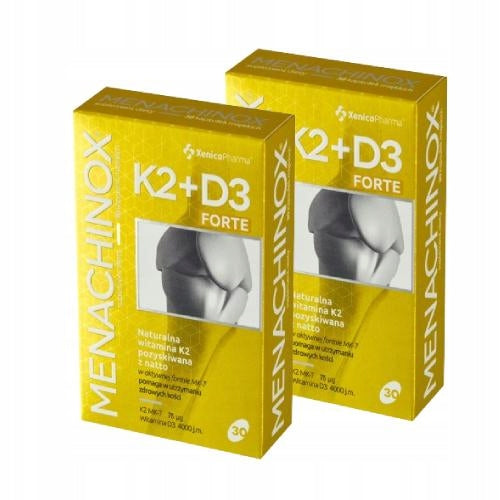 Menachinox K2+D3 4000 Forte Supplement Set, Bone, 2x30 Capsules